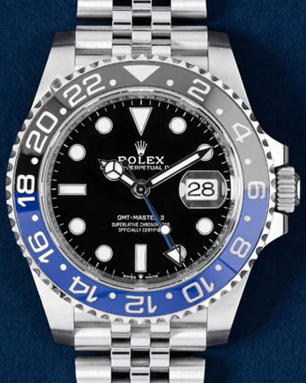 2022 Rolex GMT-Master II "Batgirl" 40MM Black Dial Jubilee Bracelet (126710BLNR)