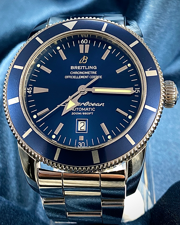 Breitling Superocean Heritage 46MM Blue Dial Steel Bracelet (A17320)