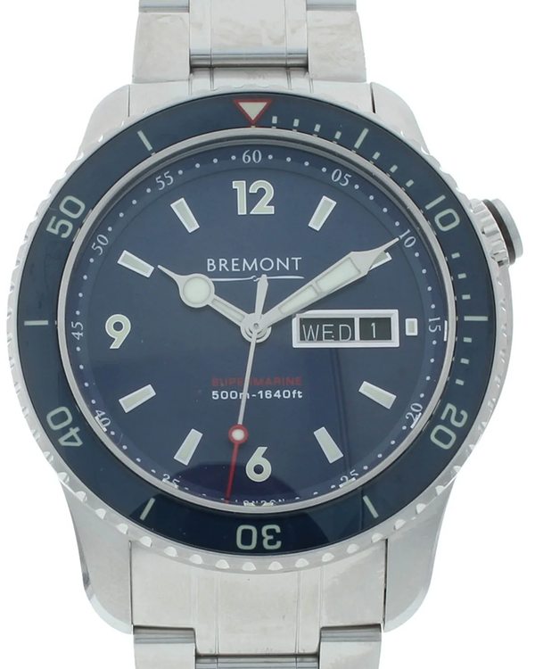 Bremont Supermarine S500 43MM Blue Dial Steel Bracelet (S500-BL-2018-B)
