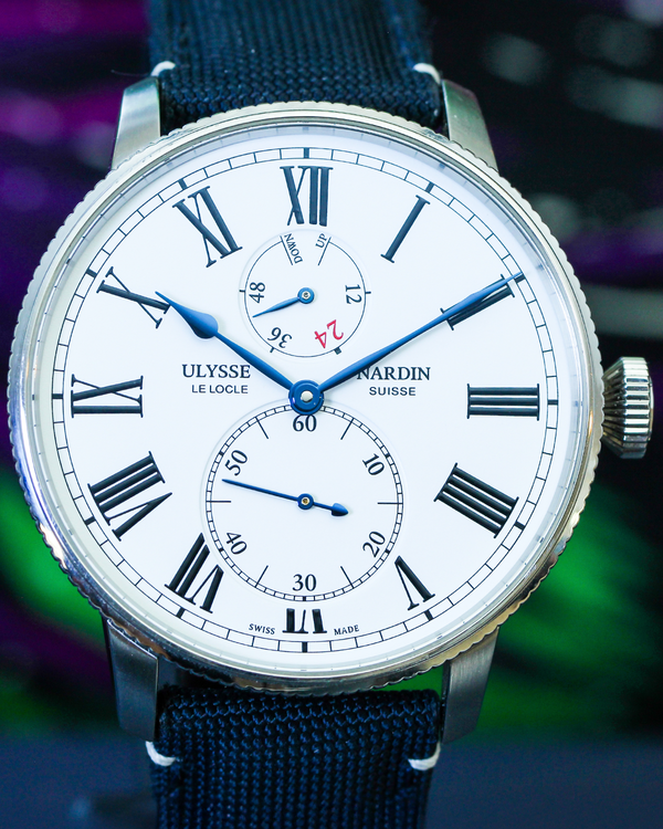 2019 Ulysse Nardin Marine Torpilleur L.E. 44MM White Dial Textile Strap (1183-320LE/40)