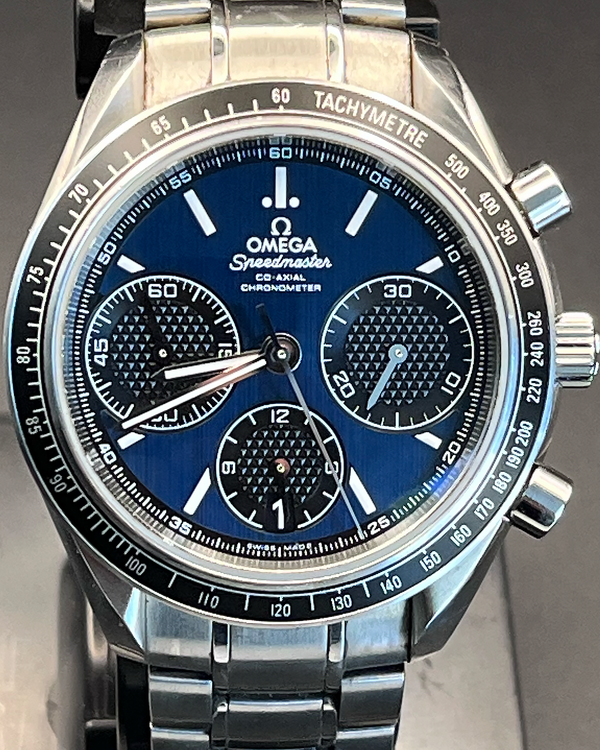 2024 Omega Speedmaster Racing 40MM Blue Dial Steel Bracelet (326.30.40.50.03.001)