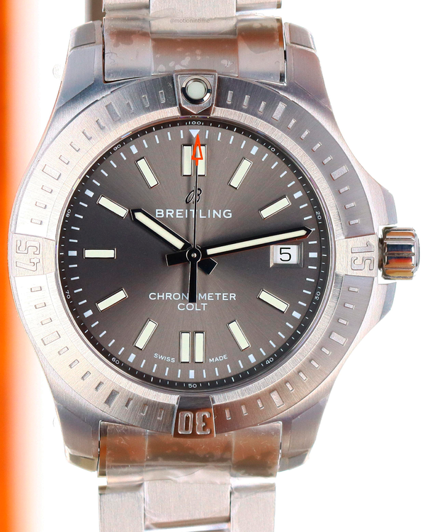 Breitling Chronomat Colt 41MM Grey Dial Steel Bracelet (A17313101F1A1)