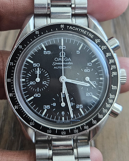 Omega Speedmaster Reduced 39MM Black Dial Steel Bracelet (3510.50.00)