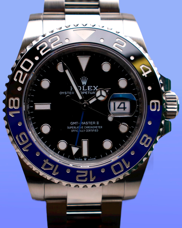 2025 Rolex GMT-Master II "Batman" 40MM Black Dial Oyster Bracelet (126710BLNR)