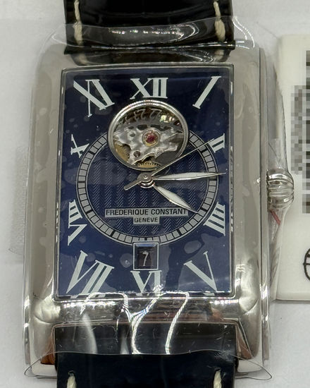 No Reserve - 2024 Frederique Constant Classics 47MM Blue Dial Leather Strap (FC-315DNS4C26)