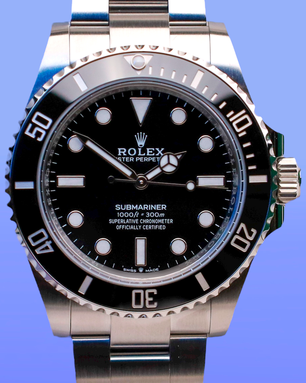 2025 Rolex Submariner No-Date 41MM Black Dial Oyster Bracelet (124060)