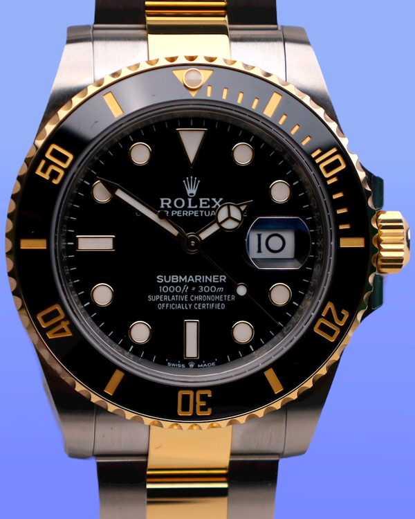 2025 Rolex Submariner Date 41MM Black Dial Two-Tone Oyster Bracelet (126613LN)