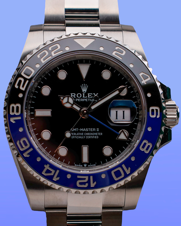 2025 Rolex GMT-Master II "Batman" 40MM Black Dial Oyster Bracelet (126710BLNR)