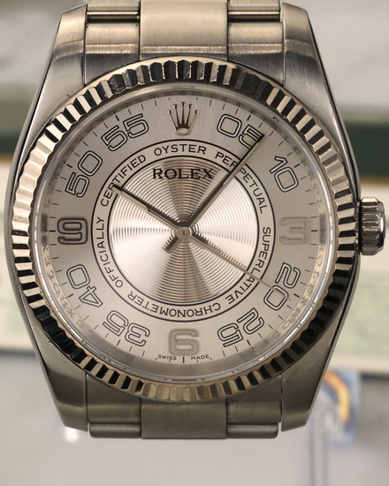 2009 Rolex Oyster Perpetual 36MM Silver Dial Oyster Bracelet (116034)