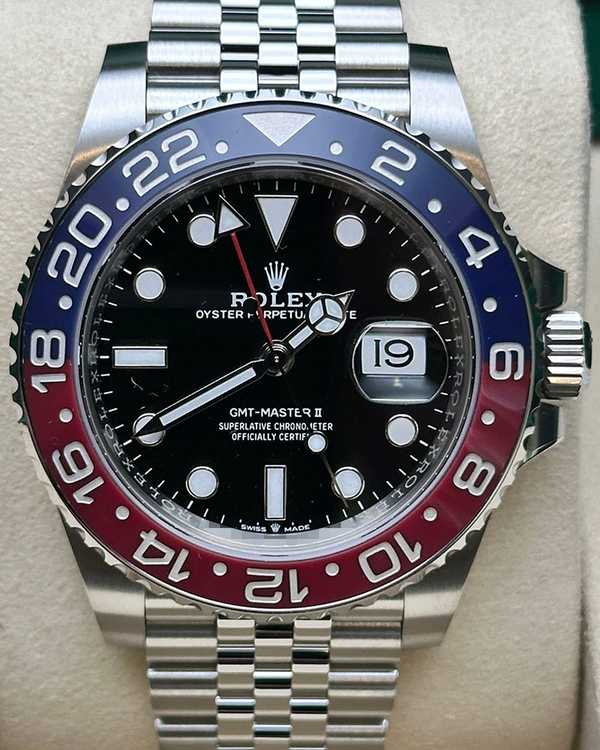 2019 Rolex GMT-Master II "Pepsi" 40MM Black Dial Jubilee Bracelet (126710BLRO)