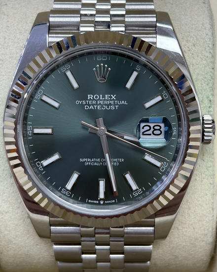 2024 Rolex Datejust 41MM Green Dial Jubilee Bracelet (126334)