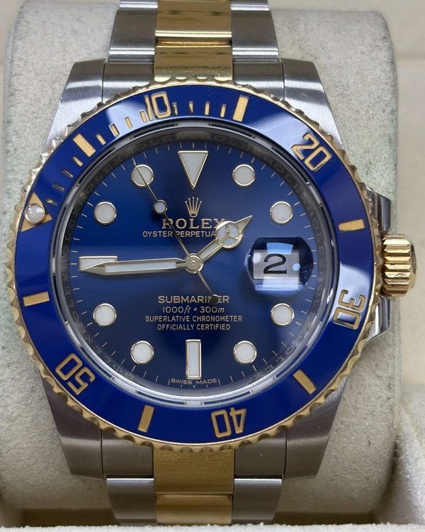 2017 Rolex Submariner Date "Bluesy" 40MM Blue Dial Two-Tone Oyster Bracelet (116613LB)