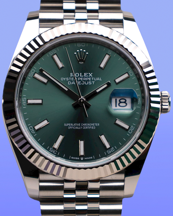 2025 Rolex Datejust 41MM Green Dial Jubilee Bracelet (126334)