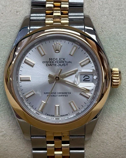 2019 Rolex Lady-Datejust 28MM Silver Dial Two-Tone Jubilee Bracelet (279163)