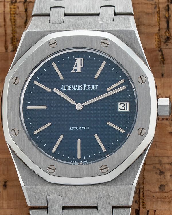1975 Audemars Piguet Royal Oak Jumbo 39MM Blue Dial Steel Bracelet (5402ST)