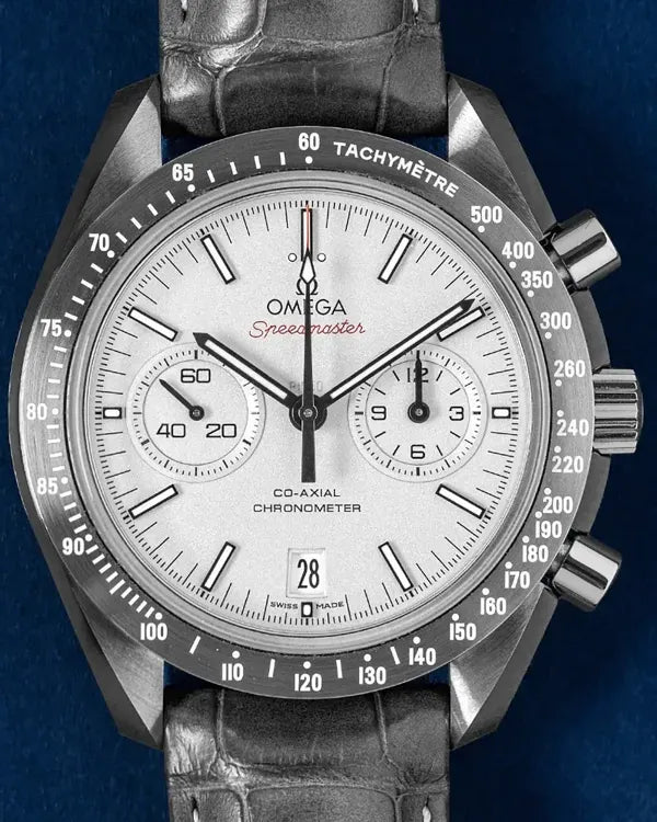 Omega Speedmaster Dark Side of the Moon "Grey Side of the Moon" 44.25MM Grey Dial Leather Strap (311.93.44.51.99.001)