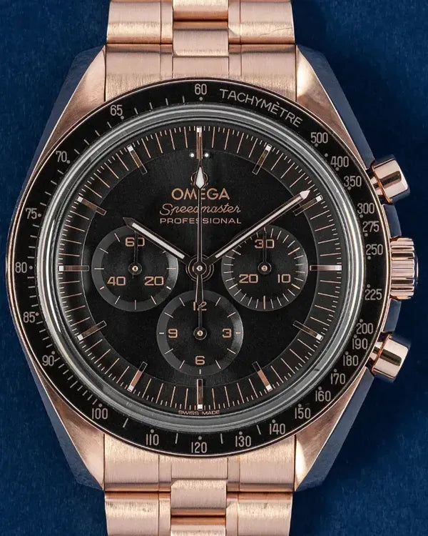 2025 Omega Speedmaster Professional Moonwatch 42MM Black Dial Rose Gold Bracelet (310.60.42.50.01.001)