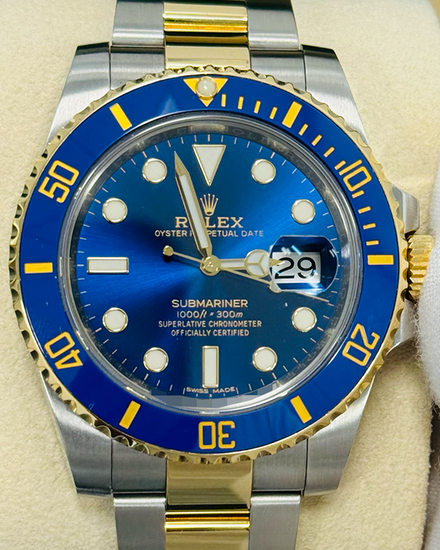2017 Rolex Submariner "Bluesy" 40MM Blue Dial Two-Tone Oyster Bracelet (116613LB)