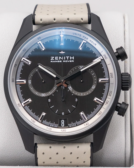 2024 Zenith El Primero 42MM Black Dial Leather Strap (24.2040.400)