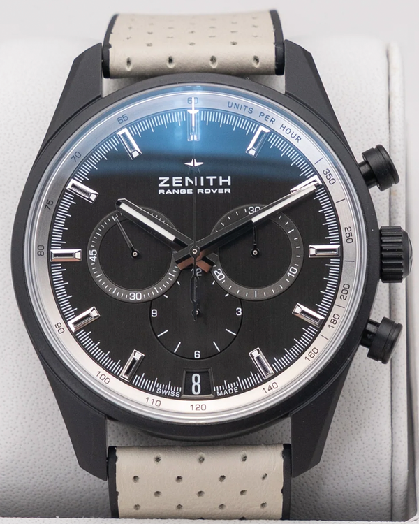 2024 Zenith El Primero 42MM Black Dial Leather Strap (24.2040.400)