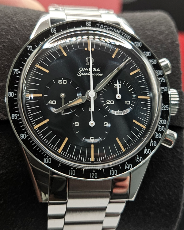 2024 Omega Speedmaster Anniversary Series "The First Omega In Space" 39.7MM Blue Dial Steel Bracelet (310.30.40.50.06.001)