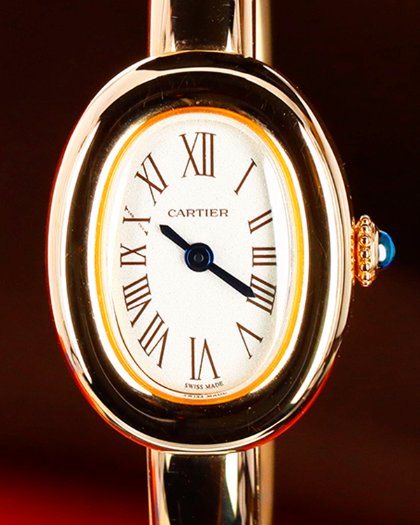 2025 Cartier Baignoire Mini 18.7MM Quartz Silver Dial Rose Gold Bracelet (WGBA0048)