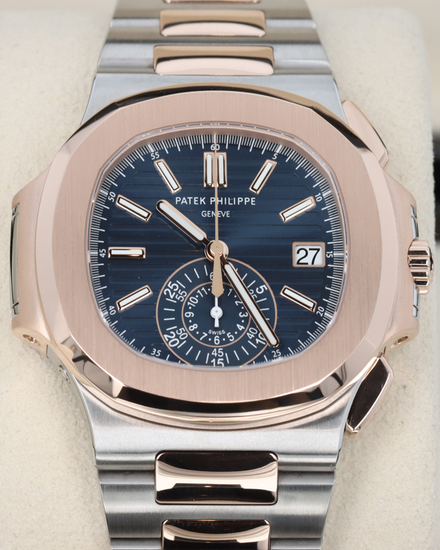 Patek Philippe Nautilus 40.5MM Blue Dial Two-Tone Bracelet (5980/1AR-001)