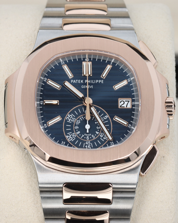 Patek Philippe Nautilus 40.5MM Blue Dial Two-Tone Bracelet (5980/1AR-001)