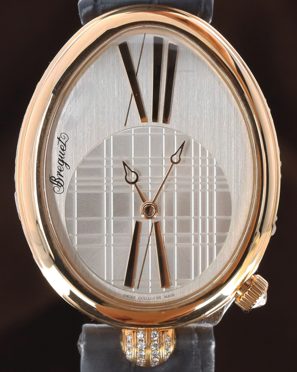 Breguet Reine De Naples 35MM Silver Dial Leather Strap (8968BR.11.9860D00)