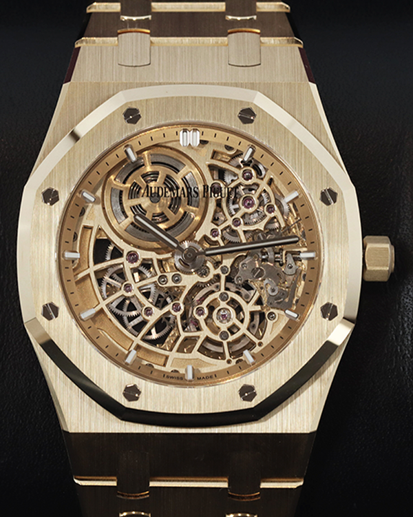 Audemars Piguet Royal Oak Ultra-Thin Jumbo 39MM Skeleton Dial Yellow Gold Bracelet (16204BA.OO.1240BA.01)