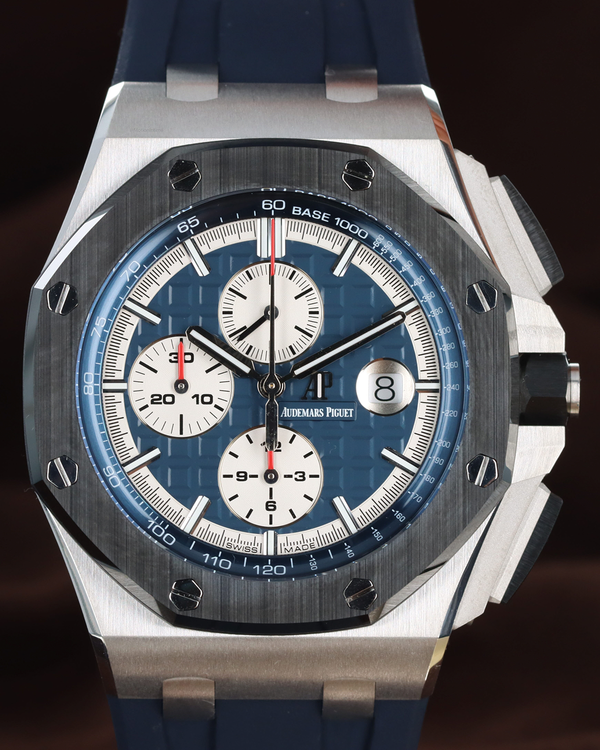 Audemars Piguet Royal Oak Offshore Chronograph 44MM Blue Dial Rubber Strap (26401PO.OO.A018CR.01)