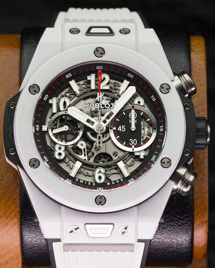 2016 Hublot Big Bang Unico 45MM Skeleton Dial Rubber Strap (411.HX.1170.RX)
