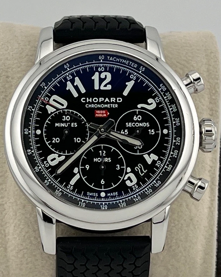 Chopard Mille Miglia Chronograph Classic 42MM Black Dial Rubber Strap (168589)