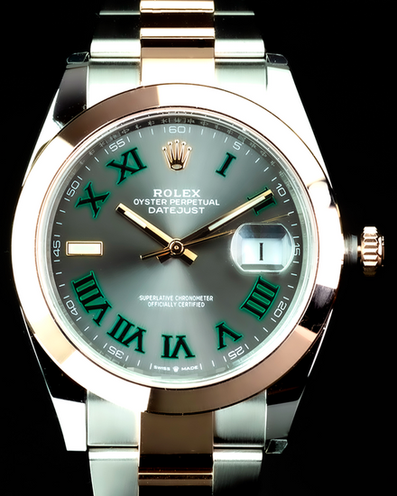 2025 Rolex Datejust "Wimbledon" 41MM Slate Dial Two-Tone Oyster Bracelet (126301)