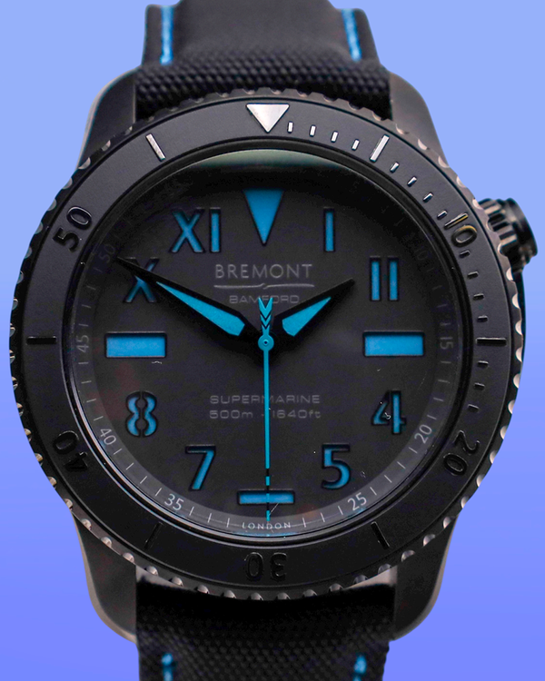 Bremont Supermarine S500 Bamford L.E. 43MM Black Dial Leather Strap (S500-BAMFORD-R-S)