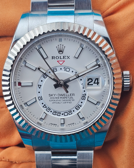 2020 Rolex Sky-Dweller 42MM White Dial Oyster Bracelet (326934)