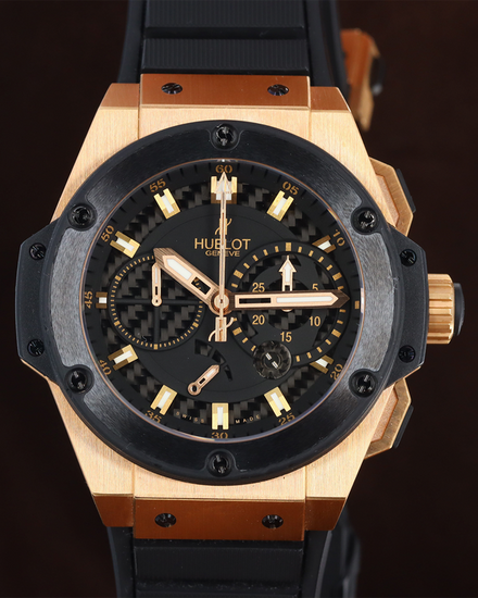 Hublot King Power Chronograph L.E. 48MM Carbon Fiber Dial Rubber Strap (709.OM.1780.RX)