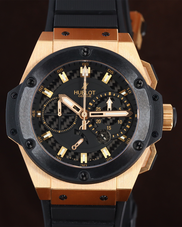 Hublot King Power Chronograph L.E. 48MM Carbon Fiber Dial Rubber Strap (709.OM.1780.RX)