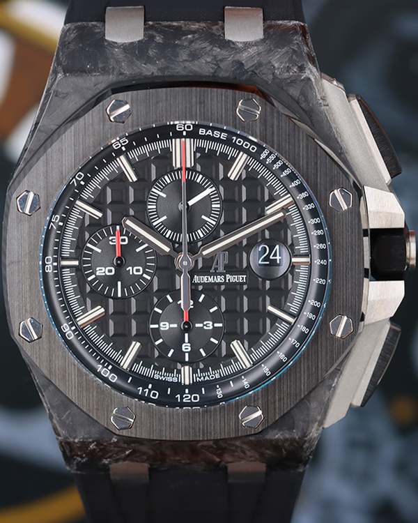 Audemars Piguet Royal Oak Offshore Chronograph 44MM Black Dial Rubber Strap (26400AU.OO.A002CA.01)