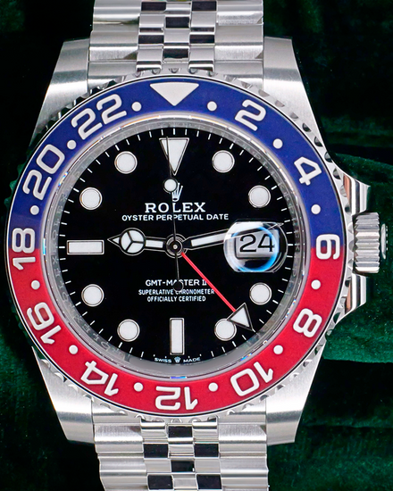 2025 Rolex GMT-Master II "Pepsi" 40MM Black Dial Jubilee Bracelet (126710BLRO)