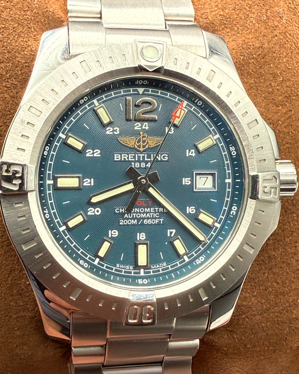 2018 Breitling Colt 44MM Blue Dial Steel Bracelet (A1738811/C906)