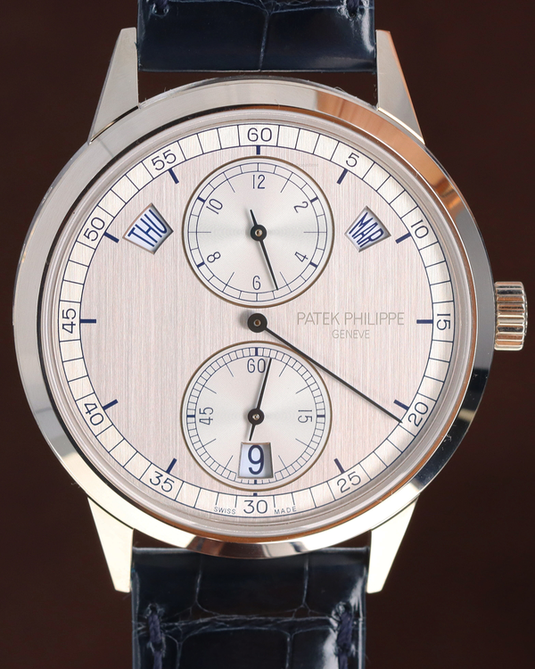 Patek Philippe Annual Calendar Regulator 40.5MM Silver Dial Leather Strap (5235G-001)