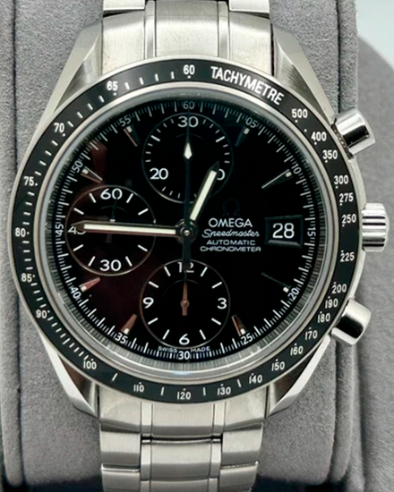 2011 Omega Speedmaster Date 40MM Black Dial Steel Bracelet (3210.50.00)
