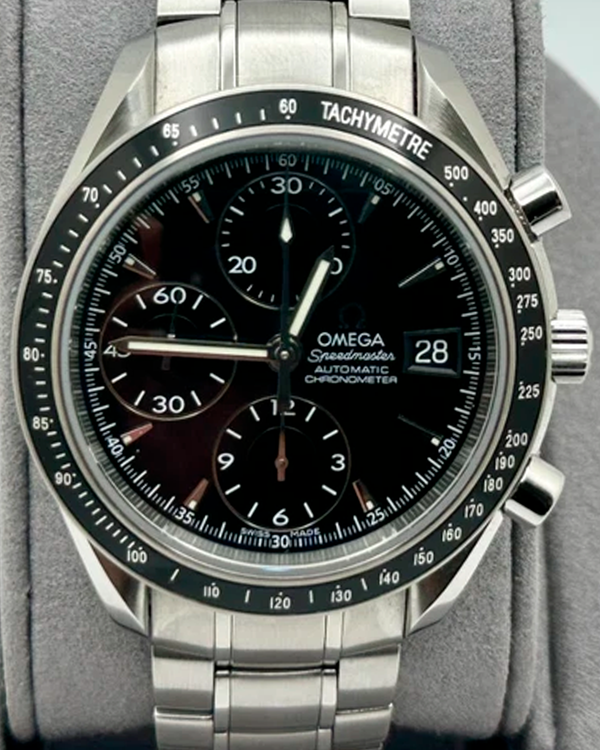 2011 Omega Speedmaster Date 40MM Black Dial Steel Bracelet (3210.50.00)