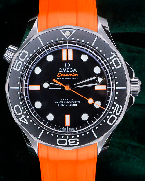 2025 Omega Seamaster Diver 300M 42MM Black Dial Rubber Strap (210.32.42.20.01.006)