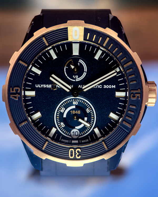 2021 Ulysse Nardin Diver "Beau Lake" L.E. 44MM Blue Dial Rubber Strap (1185-170LE-3A-BEA/3A)