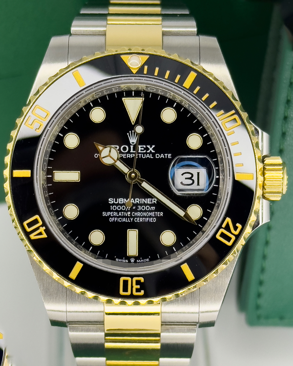 2021 Rolex Submariner Date 41MM Black Dial Two-Tone Oyster Bracelet (126613LN)