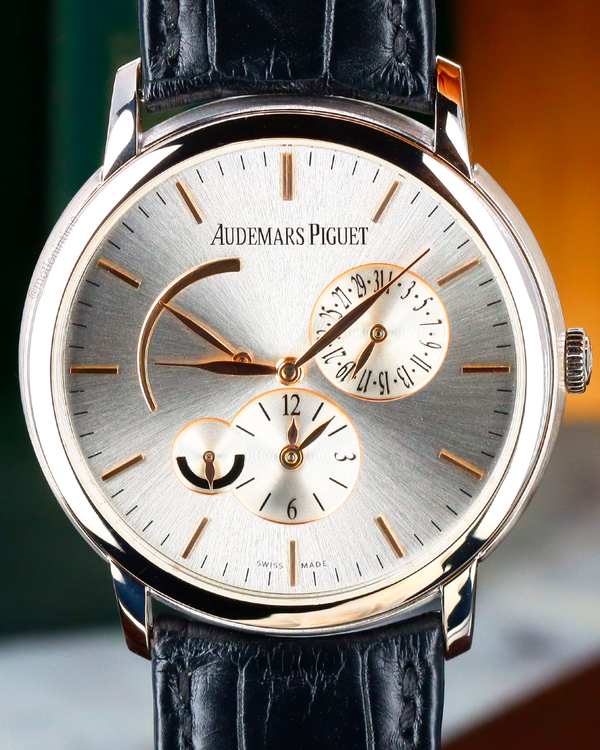Audemars Piguet Jules Audemars 41MM Silver Dial Leather Strap (26380BC.OO.D002CR.01)