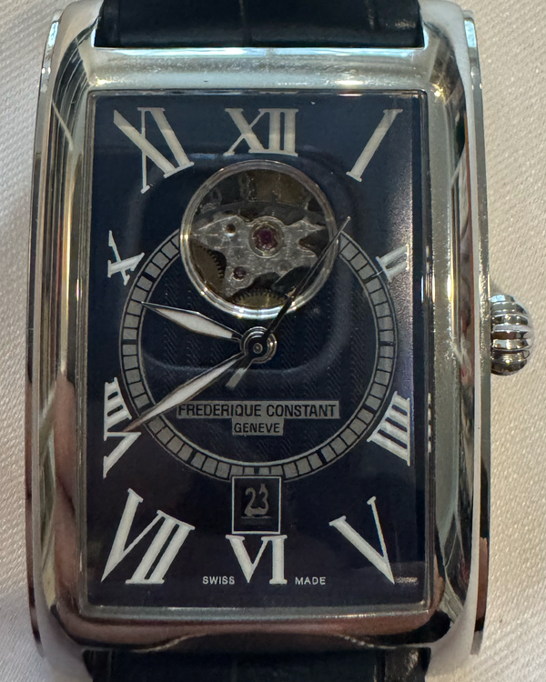 No Reserve - Frederique Constant Classics 47MM Blue Dial Leather Strap (FC-315DNS4C26)