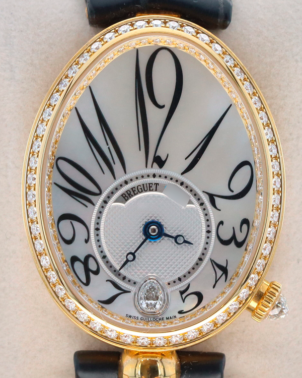 Breguet Reine De Naples 36.5MM Mother of Pearl Dial Leather Strap (8918BA/58/964.D00D)